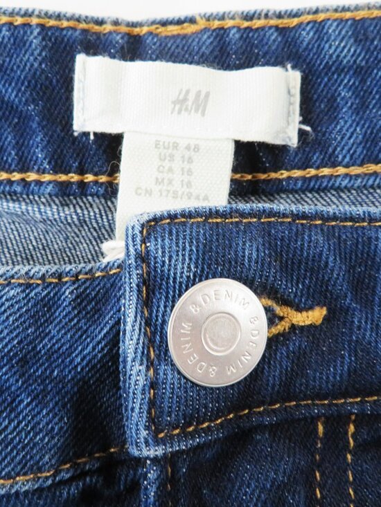 H&M 16 Straight Fit High Waist Ankle Jeans - Picture 4 of 5
